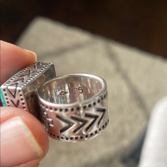 Silpada Turquoise Silver Ring size 6 - Picture 2 of 5